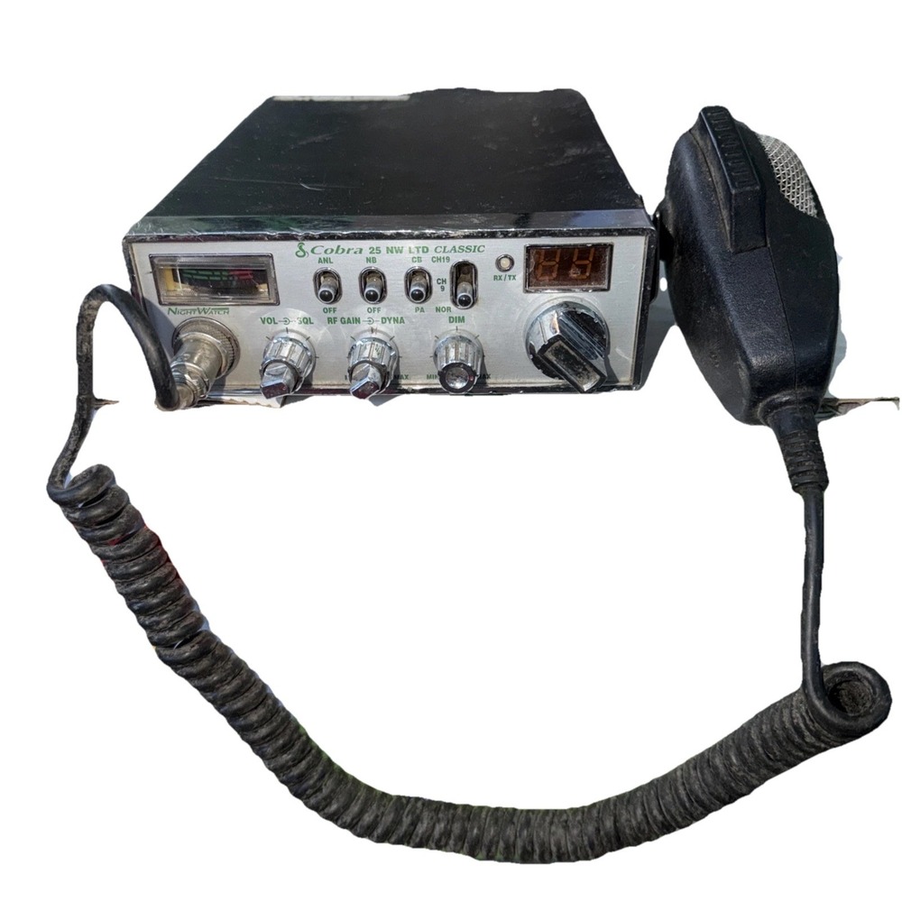 Cobra 25 LTD 40 Channel‎ CB Radio W Mic Classic Mobile Truck AM OEM Untested